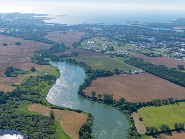Luftfoto af Nyborg