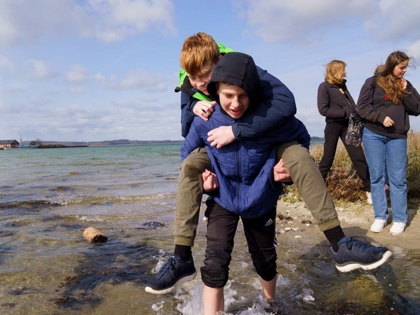 Skolelever på Slipshavn